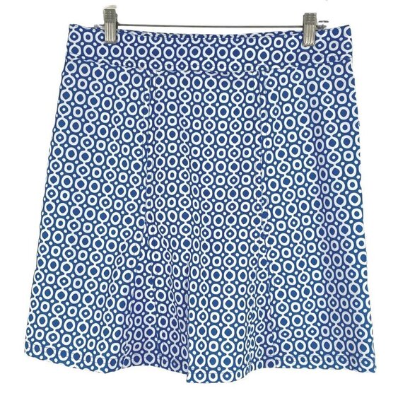 Rip‎ Skirt Wrap Skirt Women's Medium Blue White Print Polyester Spandex SS-1335 - Picture 4 of 7